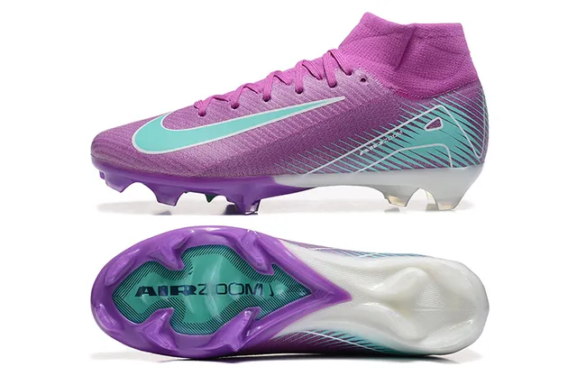 Nike Phantom GT Purple Teal Firm-Ground Soccer Shoes 9