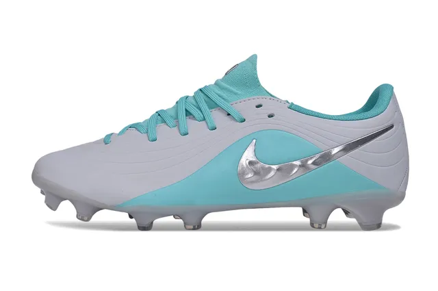Nike Phantom GT White Blue Low-Cut Synthetic Upper Firm-Ground Soccer Shoes 6