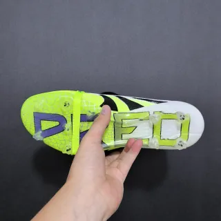 Nike Phantom GT Yellow Purple Neon Textured Upper Black Synthetic Cage Firm-Ground Soccer Shoes