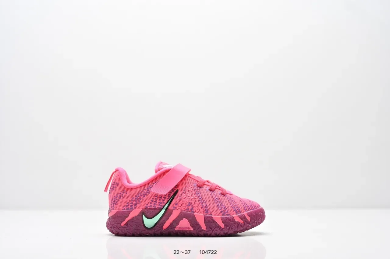 Nike Pink and Mint Green Knit Strap Sneakers 7