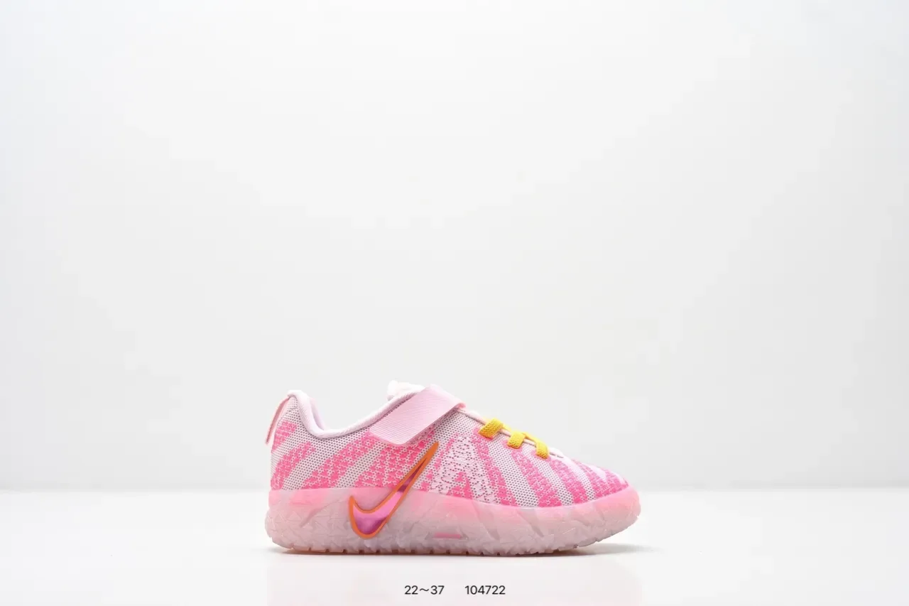Nike Pink and Mint Green Knit Strap Sneakers 12