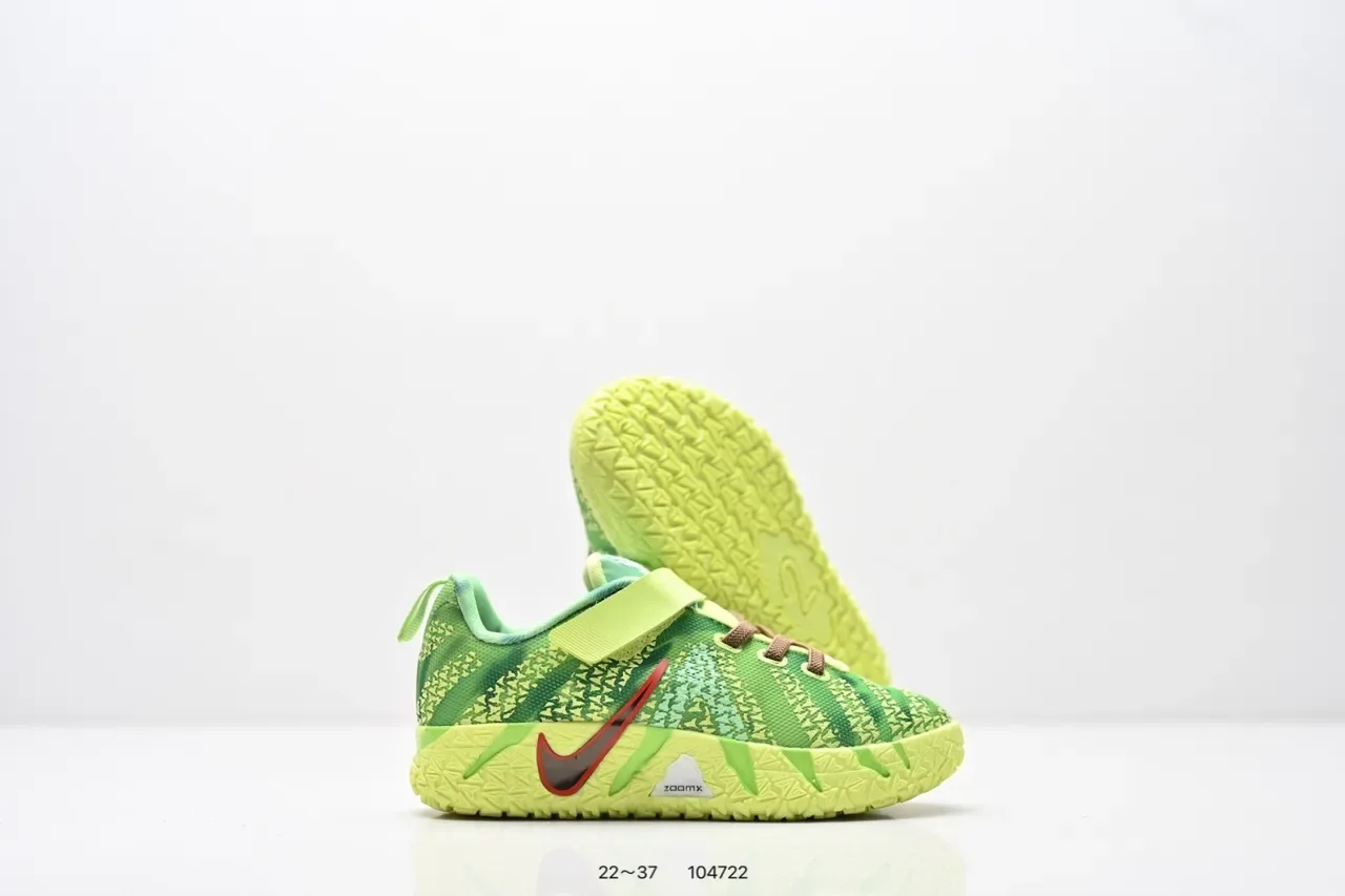 Nike Pink and Mint Green Knit Strap Sneakers 22