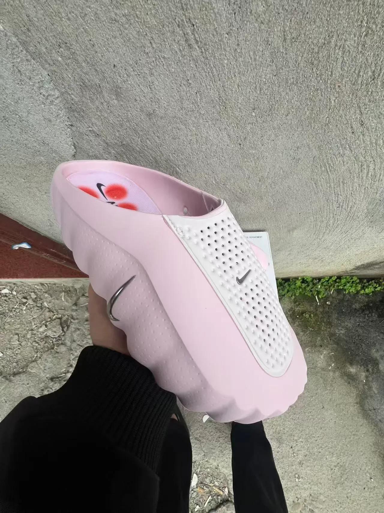 Nike Pink and Orange Podded Midsole Lifestyle Sneaker 2