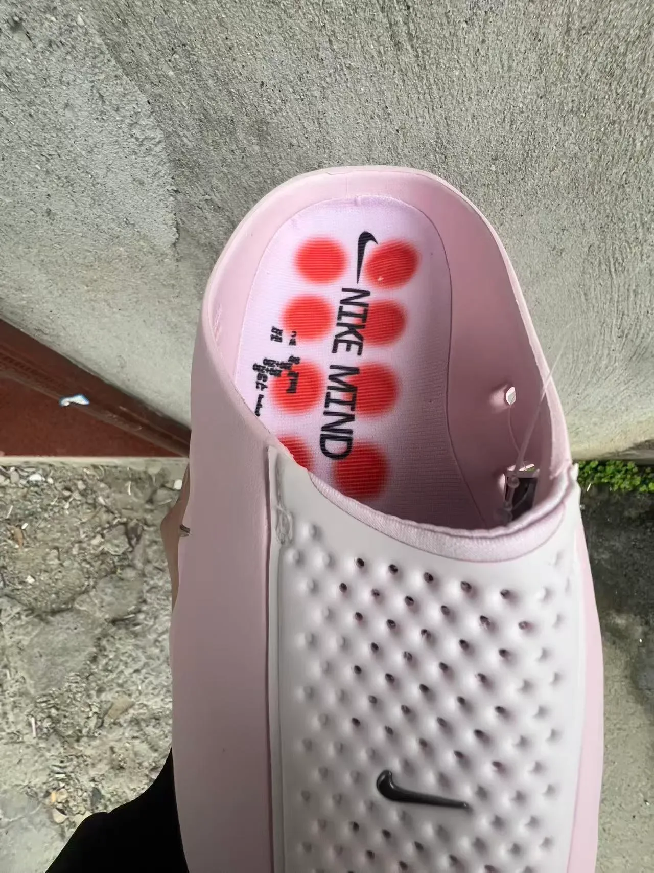 Nike Pink and Orange Podded Midsole Lifestyle Sneaker 4