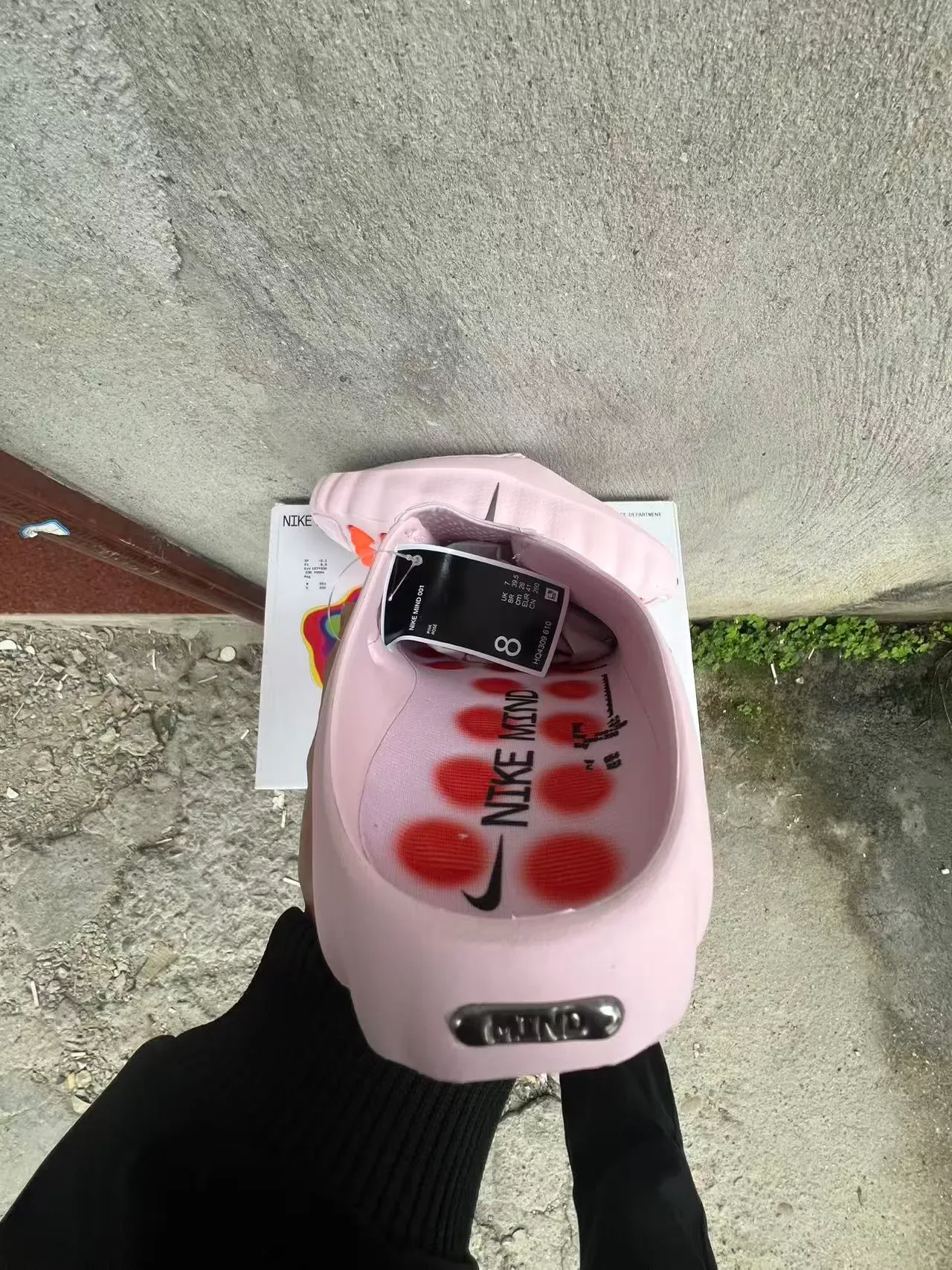 Nike Pink and Orange Podded Midsole Lifestyle Sneaker 8