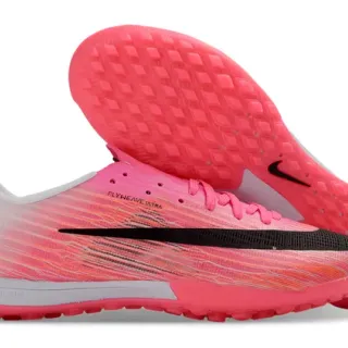 Nike Pink Black Flyweave Upper Gradient Turf Soccer Shoes