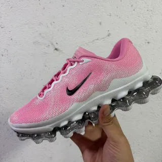 Nike Chaussures de course à pied avec tige en maille dégradée rose blanc