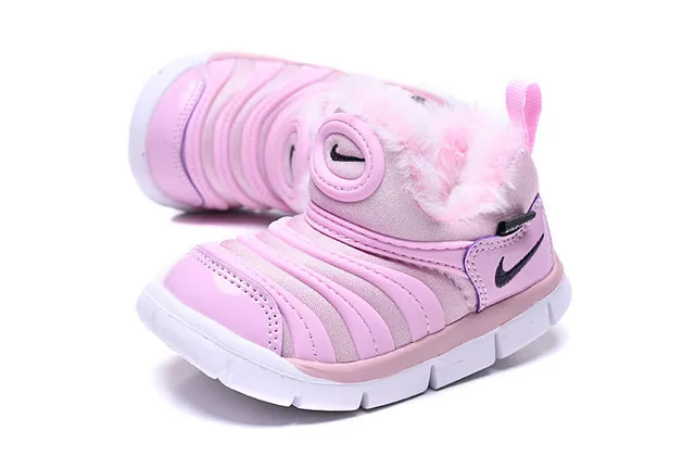 Nike Rose Blanc Slip-On Ribbed Synthetic Upper Bottes de Neige 5