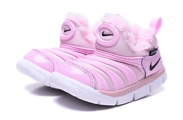 Nike Rose Blanc Slip-On Ribbed Synthetic Upper Bottes de Neige 8