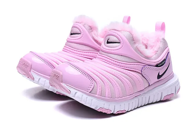 Nike Rose Blanc Slip-On Ribbed Synthetic Upper Bottes de Neige 18