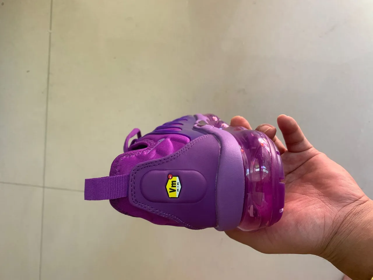 Nike Purple Transparent Wave-Shaped Cage Overlay Translucent Segmented Air Sole Lifestyle Sneakers 4