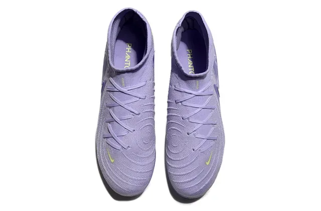 Nike Violet Jaune Haut Coupe Ajuste Chaussure Flyknit Firm-Ground Football 2