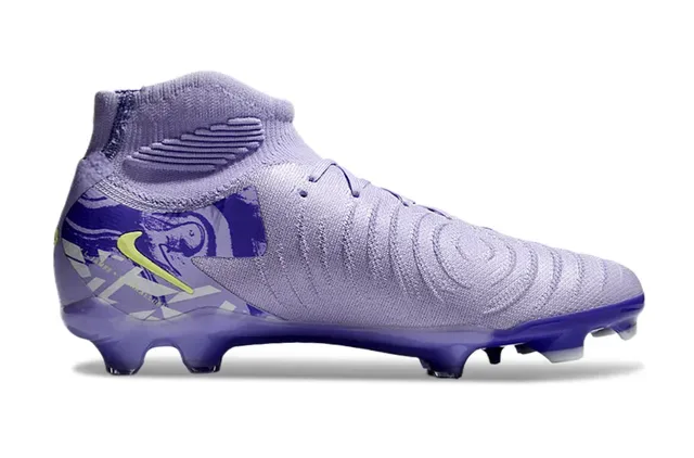 Nike Violet Jaune Haut Coupe Ajuste Chaussure Flyknit Firm-Ground Football 7