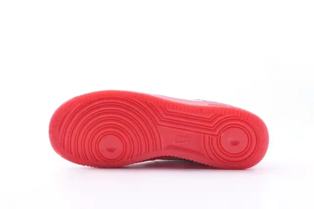 Nike Red White Low-Top Perforated Toe Lifestyle Sneakers 3