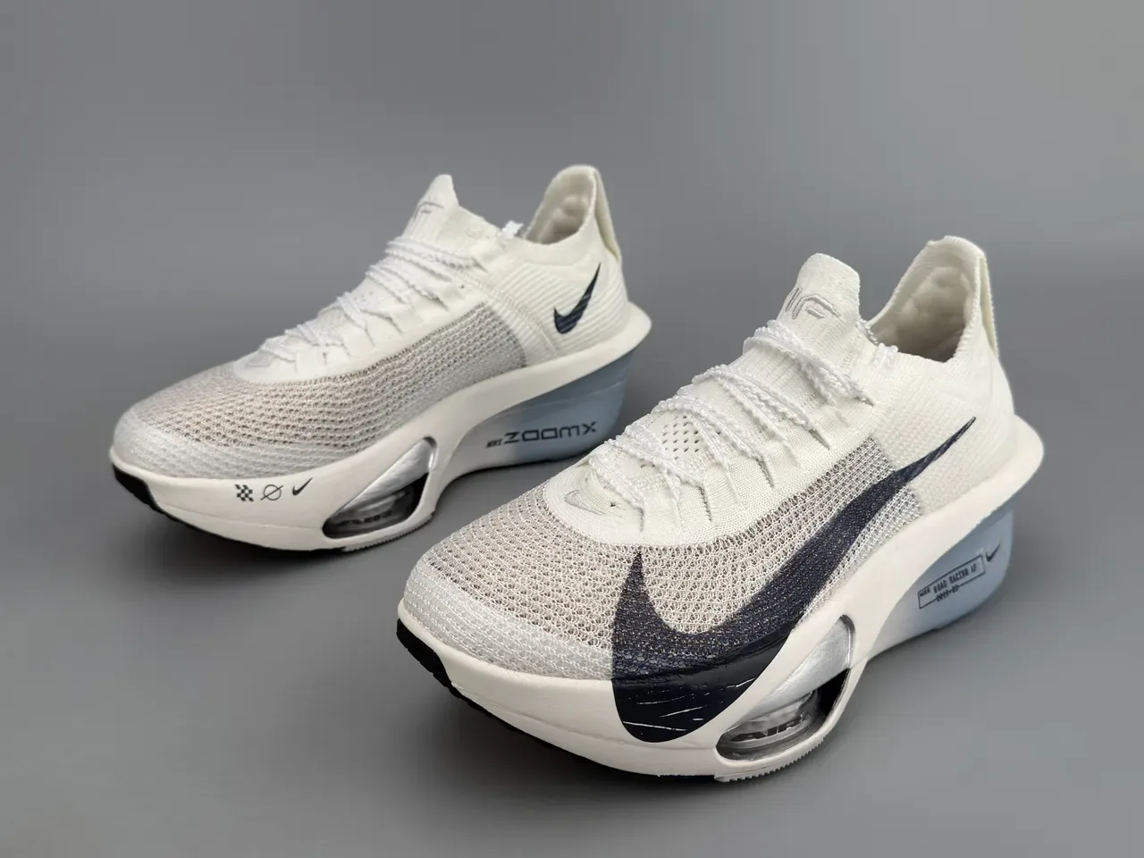 Nike Road Racing AF chaussures de running blanc noir gris 5