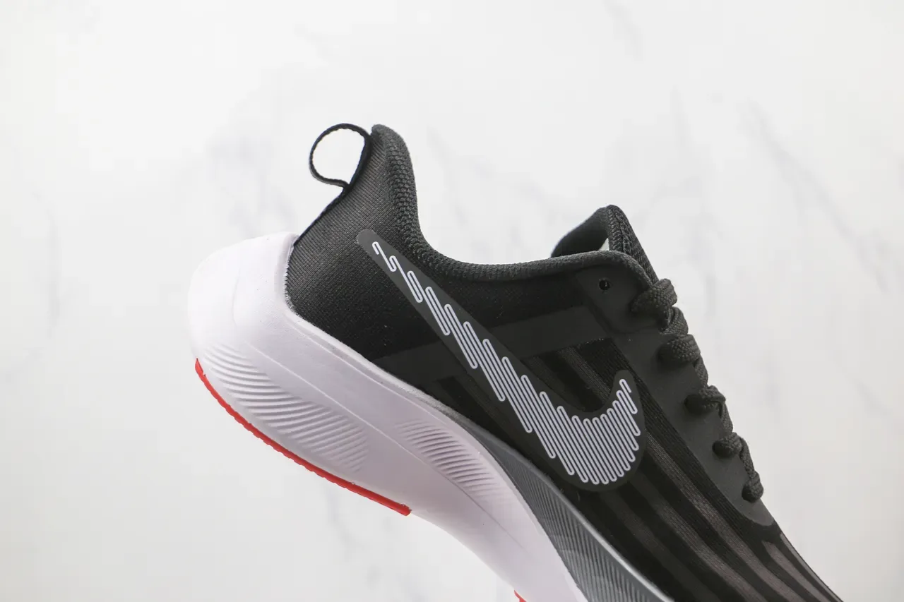 Nike Tênis de corrida Preto Branco Vermelho Cinza 6