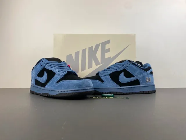 Nike SB Dunk Low '94' chaussures de skateboard en daim bleu noir 13