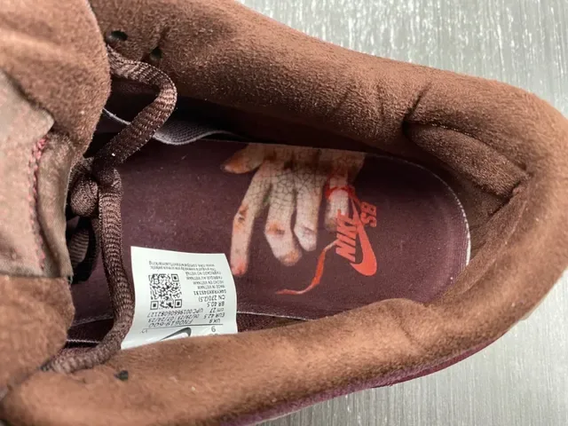 Chaussures de Skateboard Nike SB Dunk Low Bourgogne Marron 11