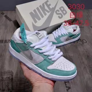 Nike SB Dunk Low White Mint Green Skateboard Shoes