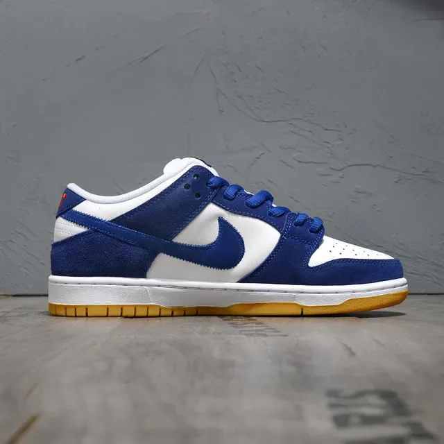 Nike SB Dunk Low Chaussures de Skateboard Blanc Bleu Royal Gomme 6