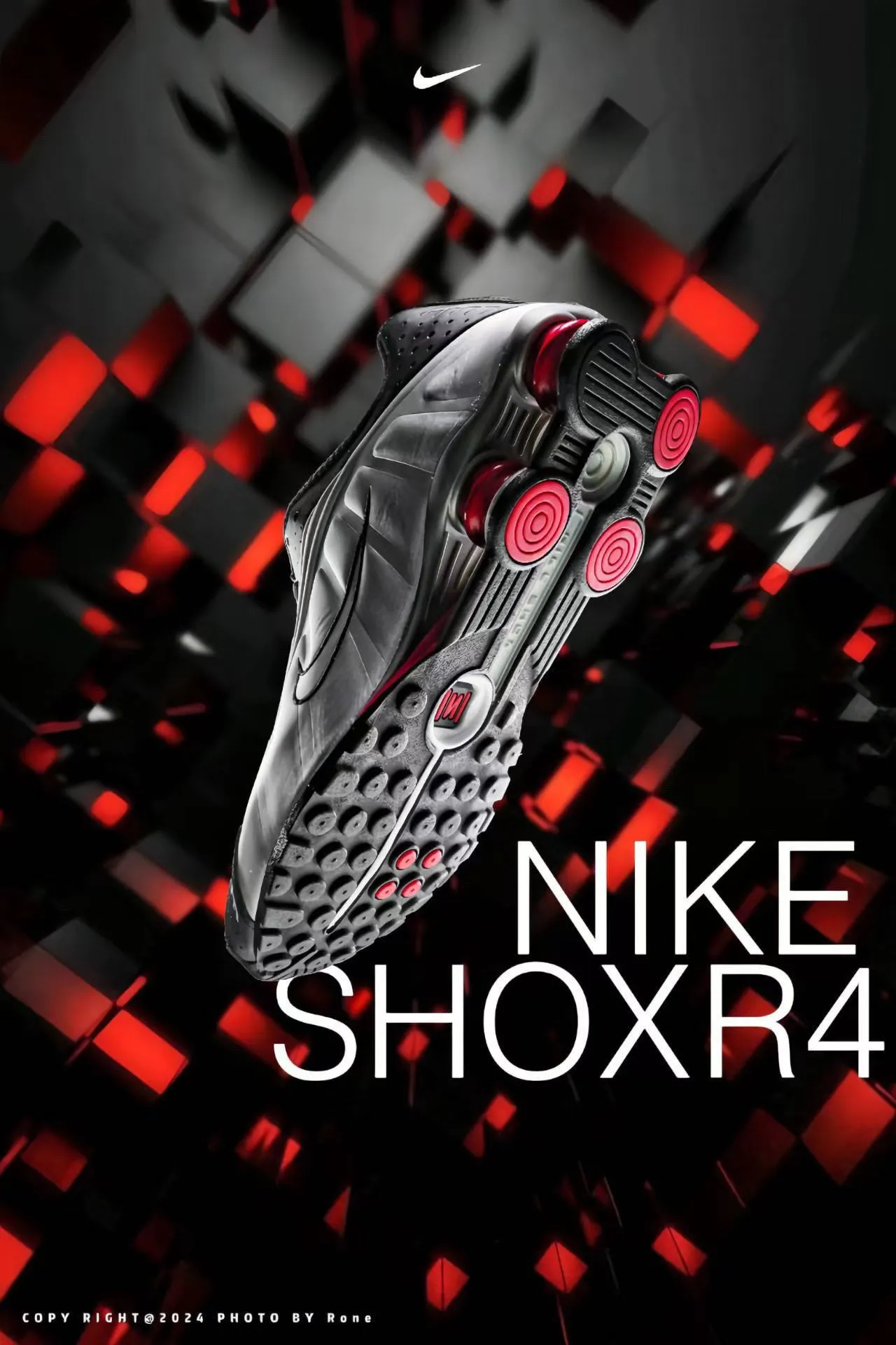 Nike Shox NZ Black Silver Red Lifestyle Sneakers 17
