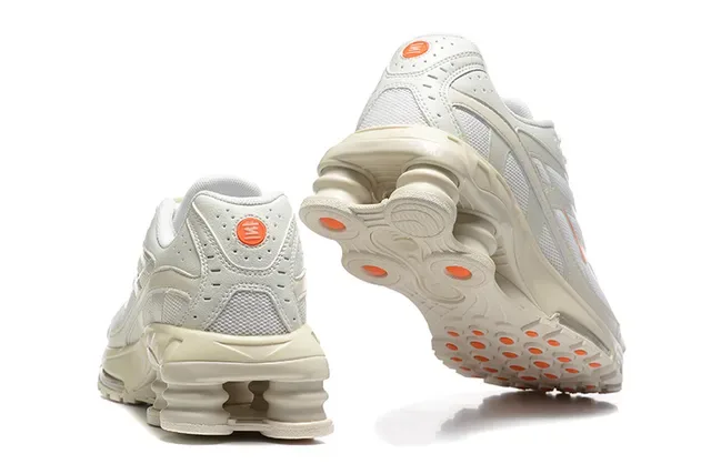 Nike Shox TL Off-White and Orange Lifestyle Sneakers 3