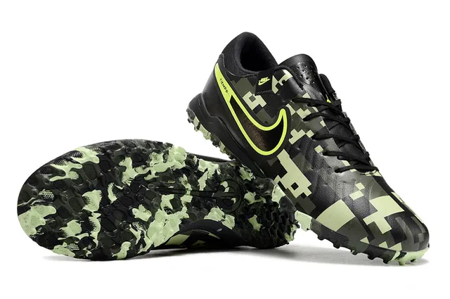 Nike Tiempo Digital Camo Neon Lime Turf Soccer Shoes 4