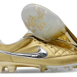 Nike Tiempo Legend Gold Metallic Firm-Ground Soccer Shoes