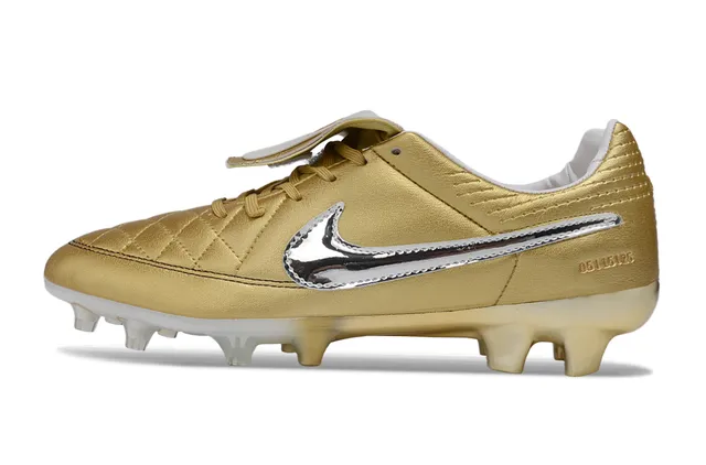 Nike Tiempo Legend Gold Metallic Firm-Ground Soccer Shoes 6