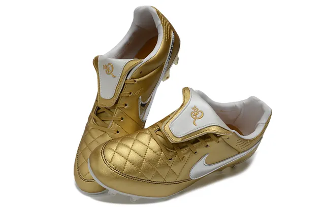 Nike Tiempo Legend Gold Metallic Firm-Ground Soccer Shoes 7