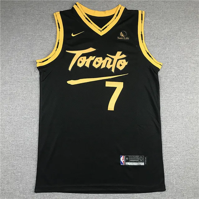 Nike Toronto Raptors City Edition Maillot Noir et Or 2