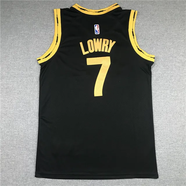 Nike Toronto Raptors City Edition Maillot Noir et Or 3