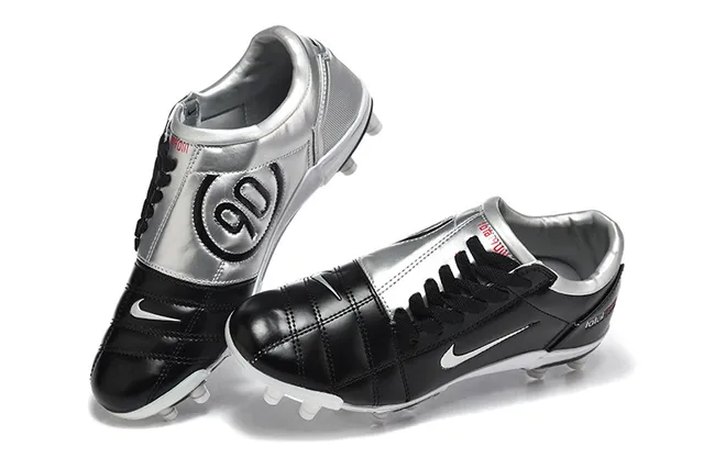 Nike Total 90 III Black White Silver Firm-Ground Soccer Shoes 2