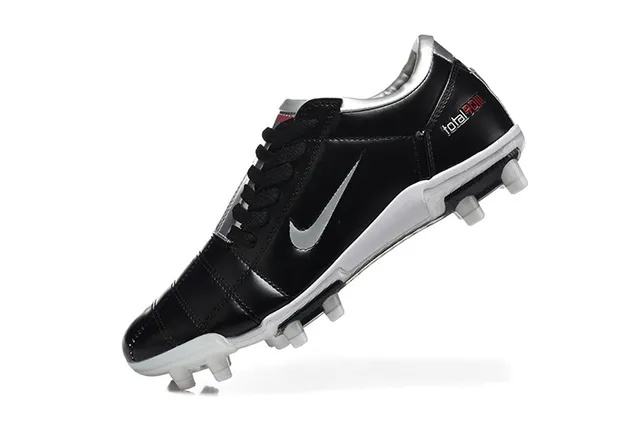 Nike Total 90 III Black White Silver Firm-Ground Soccer Shoes 4