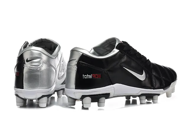Nike Total 90 III Black White Silver Firm-Ground Soccer Shoes 5