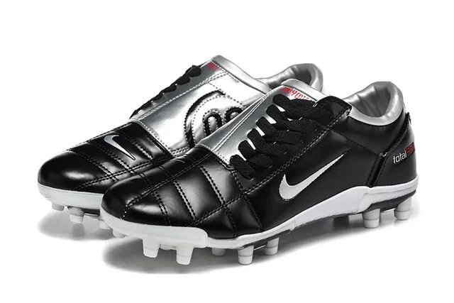 Nike Total 90 III Black White Silver Firm-Ground Soccer Shoes 8
