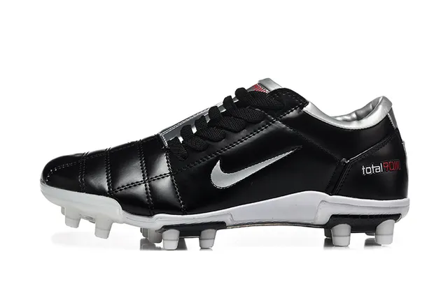 Nike Total 90 III Black White Silver Firm-Ground Soccer Shoes 10