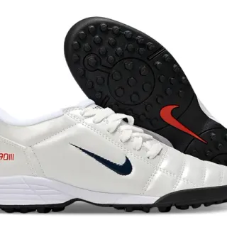 Nike Total 90 III zapatillas de fútbol Turf blancas azul marino rojas