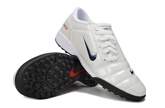 Nike Total 90 III chaussures de football Turf blanc marine rouge 4