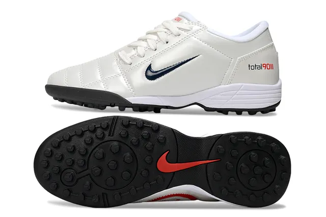 Nike Total 90 III chaussures de football Turf blanc marine rouge 6