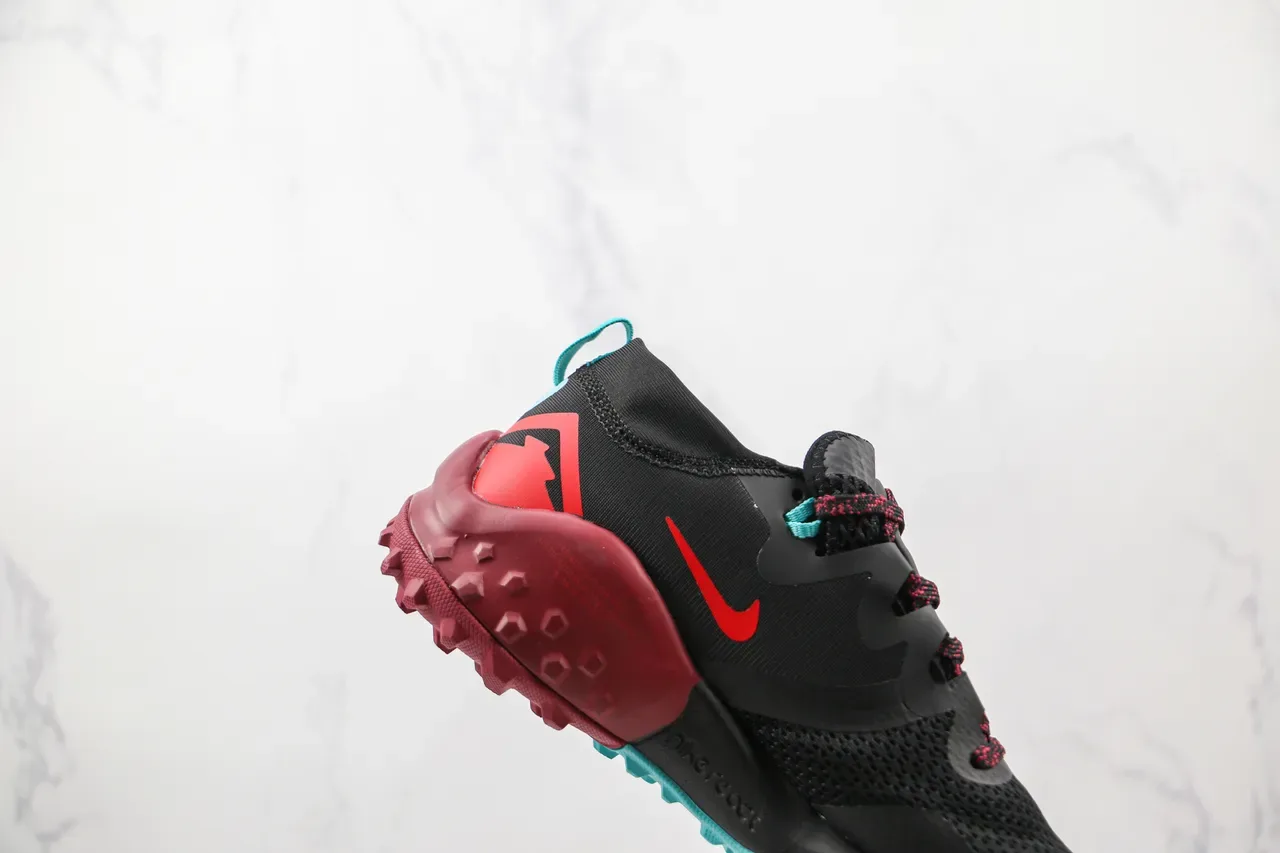 Nike Chaussures Trail Running Black Red Teal Gum 5