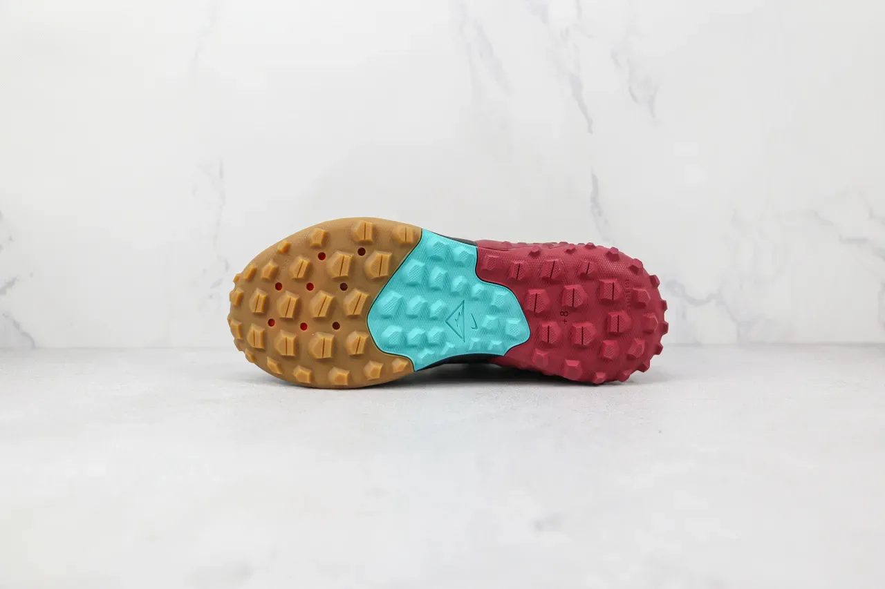 Nike Chaussures Trail Running Black Red Teal Gum 8