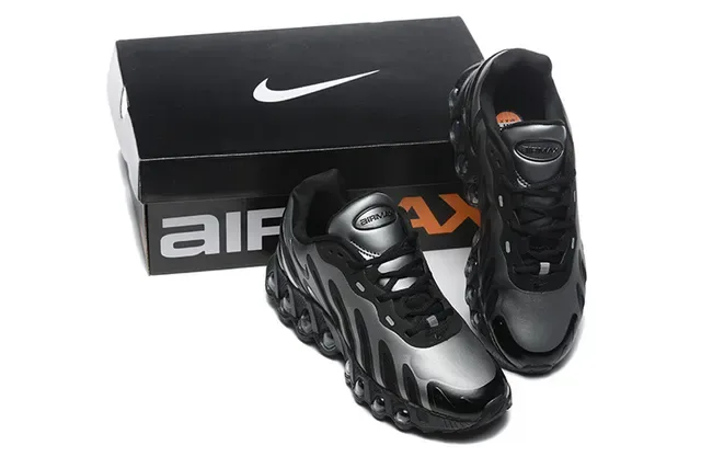 Nike Wave-Cage Black Silver Lifestyle Sneakers 2