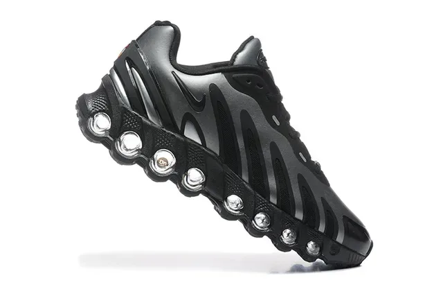 Nike Wave-Cage Black Silver Lifestyle Sneakers 6