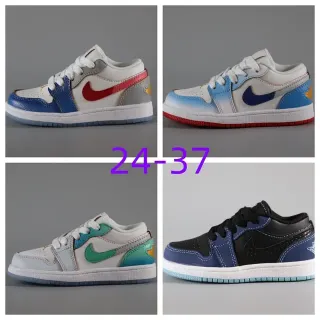 Nike সাদা ও নীল Low-Top Multi-Panel Leather/synthetic Construction Lifestyle Sneakers