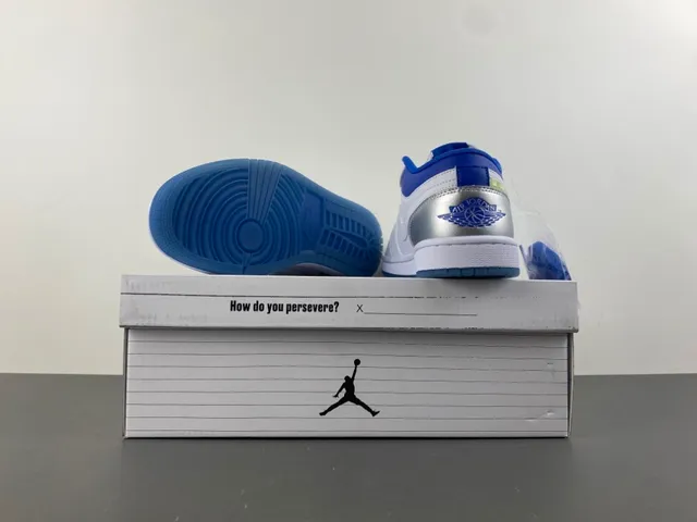 Nike White Blue Low-Top Padded Collar Lifestyle Sneakers 16
