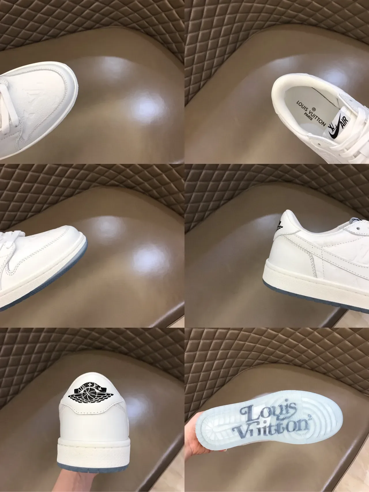 Nike White Blue Low-Top Textured Upper Lifestyle Sneakers 3
