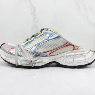 Nike أبيض متعدد الألوان متعدد الطبقات اصطناعي قفص لوحات لمسة متعدد الألوان أحذية رياضية كثيفة