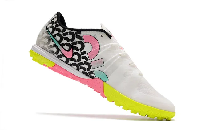Nike Blanc Rose Bas Cleat Semelle Caoutchouc Bicolore Turf Chaussures de Football 2