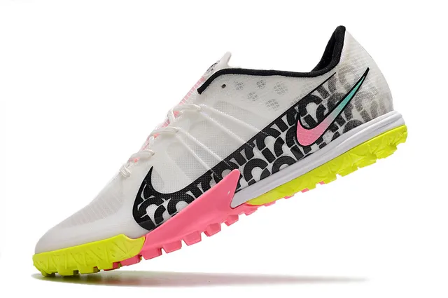 Nike Blanc Rose Bas Cleat Semelle Caoutchouc Bicolore Turf Chaussures de Football 3
